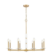 Kaden 8 Light 36.5" Chandelier in Modern Gold