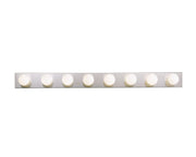 8-Light 48" Linear Bath Vanity Light in Brushed Nickel