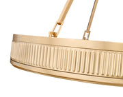 Quinn 3 Light 32" Pendant in Modern Gold