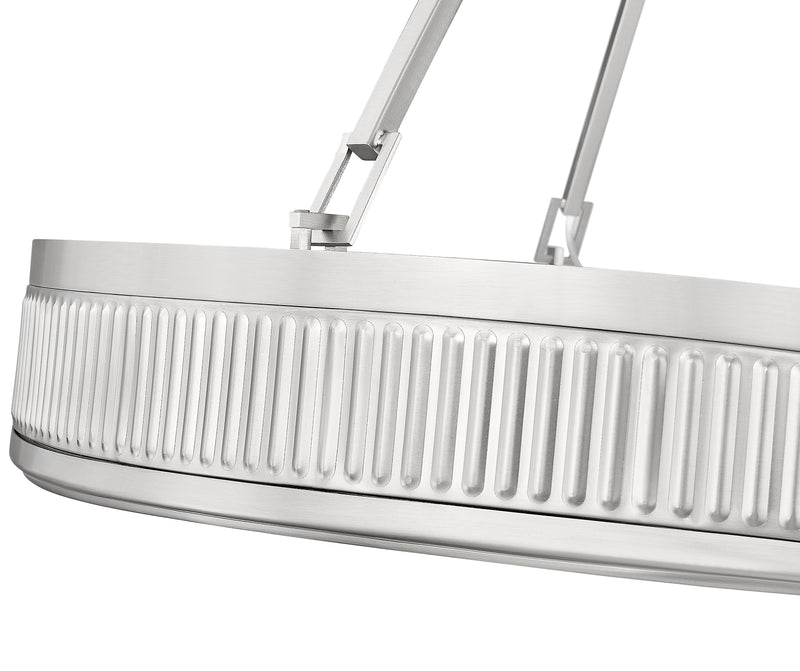Quinn 3 Light 32" Pendant in Satin Nickel
