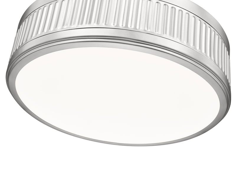 Quinn 1 Light 15" Semi Flush Mount in Satin Nickel