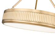 Quinn 3 Light 22" Semi Flush Mount in Modern Gold