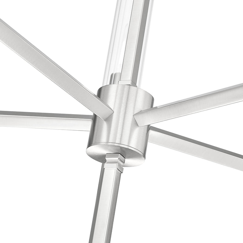 Esme 5 Light 32" Chandelier in Brushed Nickel