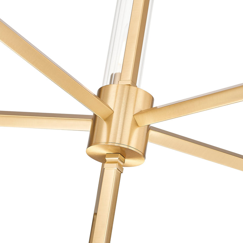 Esme 5 Light 32" Chandelier in Modern Gold