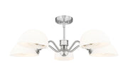 Breton 5 Light 33" Chandelier in Brushed Nickel