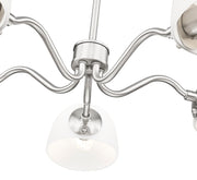Breton 5 Light 33" Chandelier in Brushed Nickel
