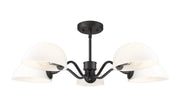 Breton 5 Light 33" Chandelier in Matte Black