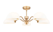 Breton 5 Light 33" Chandelier in Modern Gold