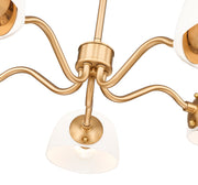 Breton 5 Light 33" Chandelier in Modern Gold