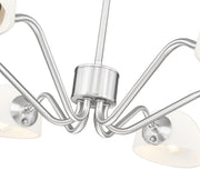 Breton 6 Light 39" Chandelier in Brushed Nickel