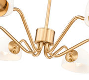 Breton 6 Light 39" Chandelier in Modern Gold