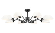 Breton 8 Light 46" Chandelier in Matte Black