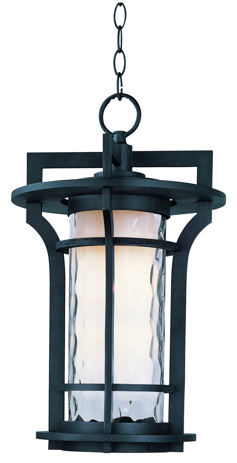 Oakville 1 Light Outdoor Hanging Lantern in Black Oxide