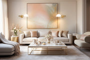 Breton 1 Light 28" Wall Sconce in Modern Gold in a room setting