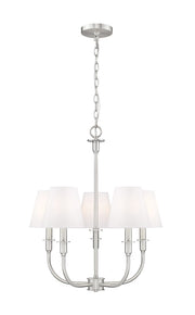 Tova 5 Light 22.5" Chandelier in Brushed Nickel
