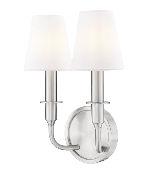 Tova 2 Light 9.25" Wall Sconce in Brushed Nickel