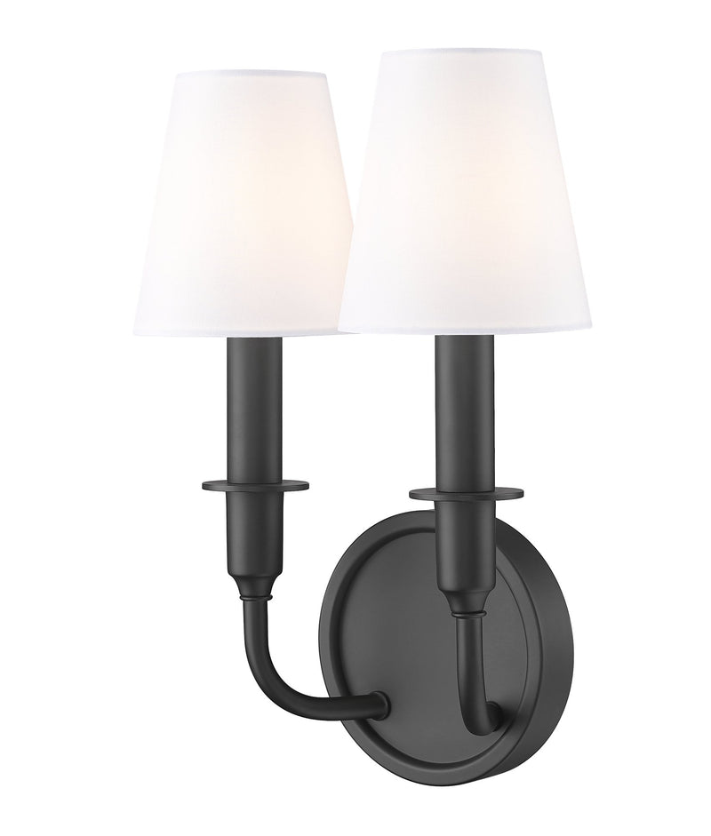 Tova 2 Light 9.25" Wall Sconce in Matte Black