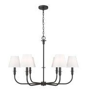 Tova 6 Light 36.5" Chandelier in Matte Black