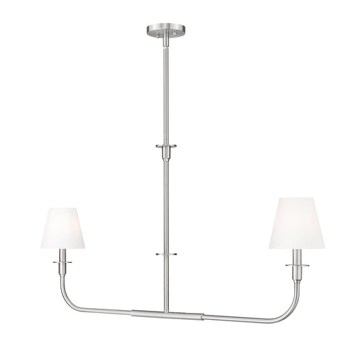 Tova 2 Light 45.75" Linear Chandelier in Brushed Nickel