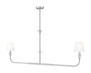 Tova 2 Light 63.75" Linear Chandelier in Brushed Nickel