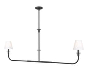 Tova 2 Light 63.75" Linear Chandelier in Matte Black