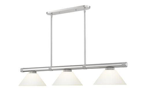 Vanguard 3 Light Billiard in Brushed Nickel