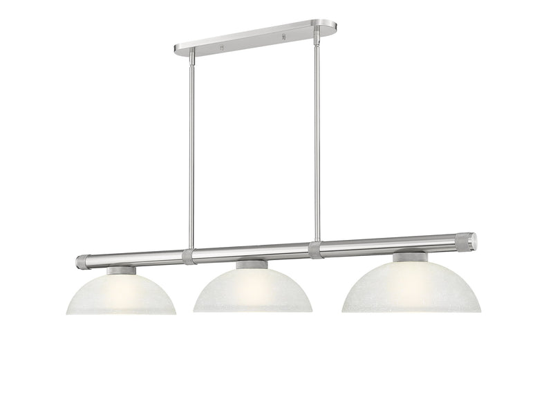Vanguard 3 Light Billiard in Brushed Nickel