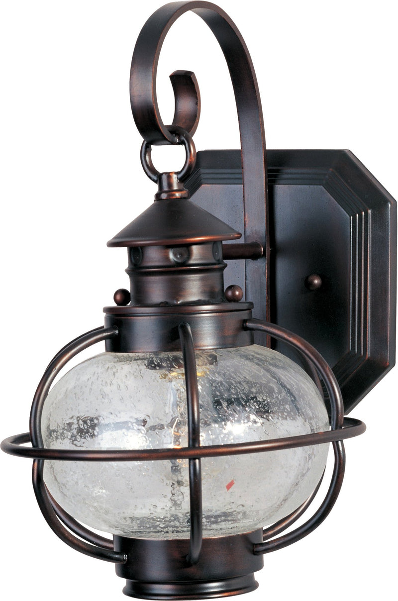 Portsmouth 13" 1 Light Outdoor Wall Lantern in Oil Rubbed Bronze
