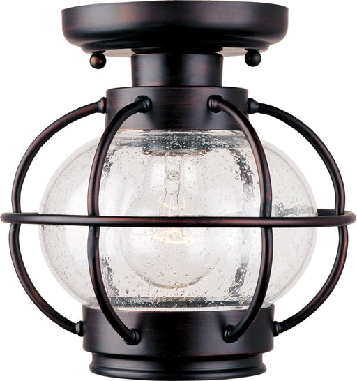 Portsmouth 1 Light Outdoor Semi-Flush Mount in Oil Rubbed Bronze