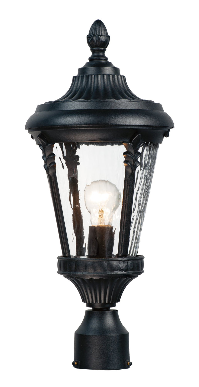 Sentry 1 Light Outdoor Post Lantern in Black