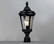 Sentry 1 Light Outdoor Post Lantern in Black