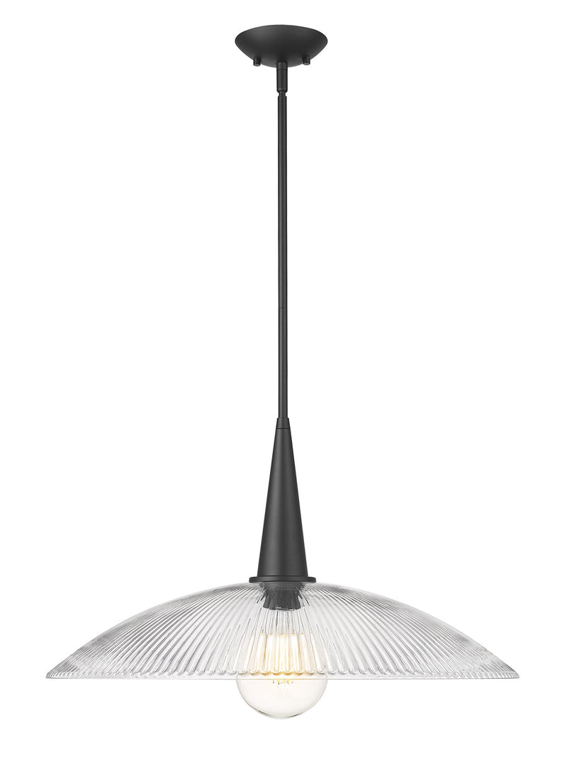 Lunelle 24" Pendant in Matte Black