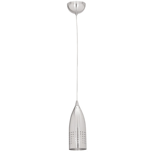 Tomahawk 1-Light Steel Pendant in Brushed Steel Finish