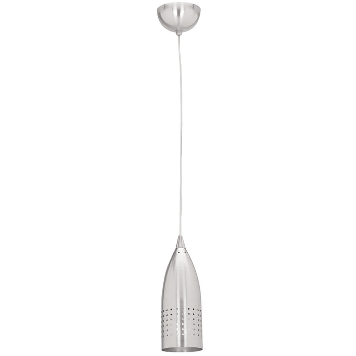 Tomahawk 1-Light Steel Pendant in Brushed Steel Finish
