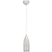 Tomahawk 1-Light Steel Pendant in Brushed Steel Finish
