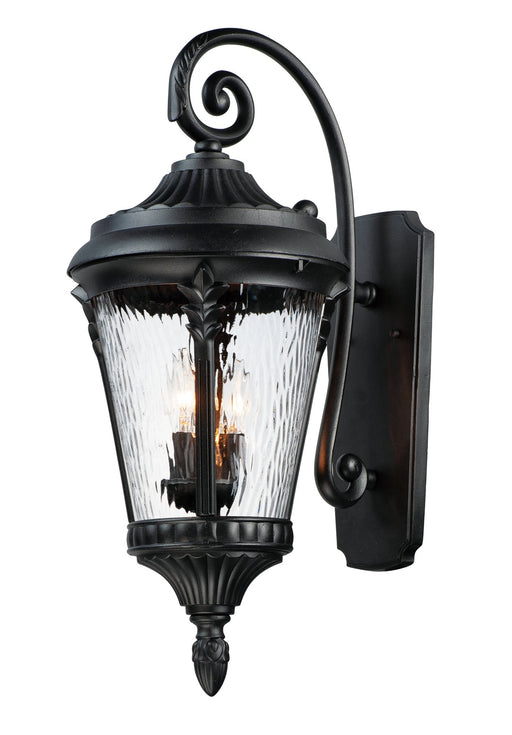 Sentry 3 Light Outdoor Wall Sconce in Black