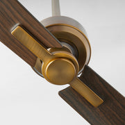 Twain 56" 2-Blade Ceiling Fan in Brushed Brass