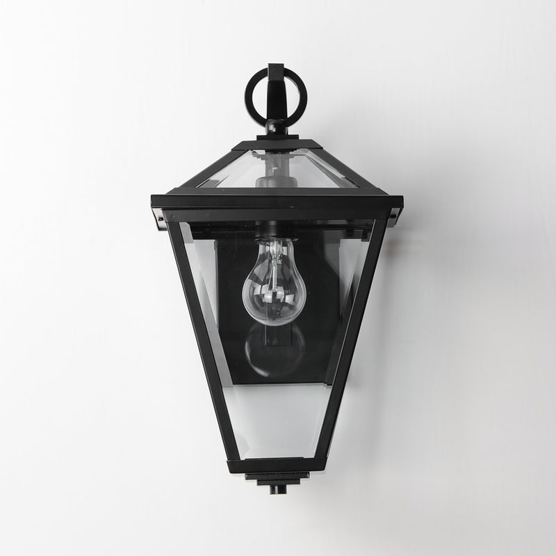 Prism 16" Outdoor Wall Sconce in Black