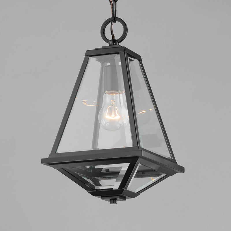 Prism 16" Outdoor Pendant in Black