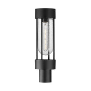 Millennial 1 Light Outdoor Post Lantern in Black