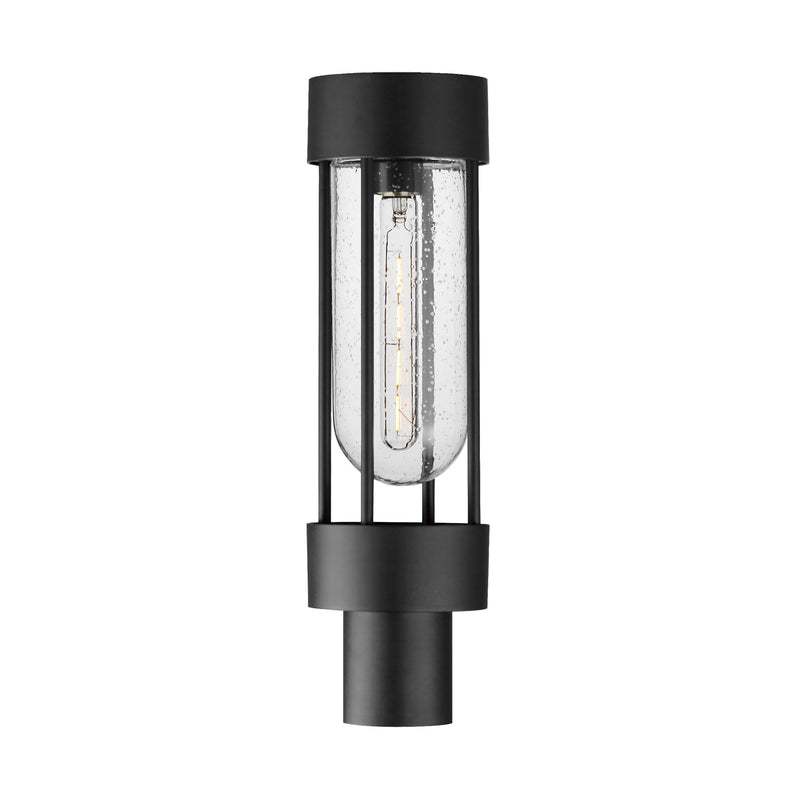 Millennial 1 Light Outdoor Post Lantern in Black