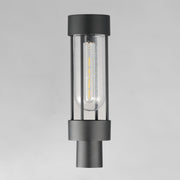 Millennial 1 Light Outdoor Post Lantern in Black