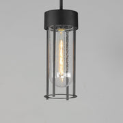 Millennial 1 Light Outdoor Pendant in Black