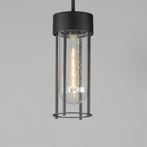 Millennial 1 Light Outdoor Pendant in Black