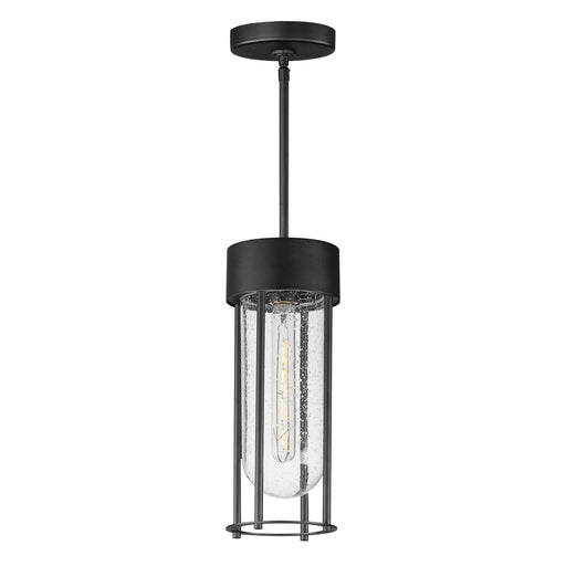 Millennial 1 Light Outdoor Pendant in Black