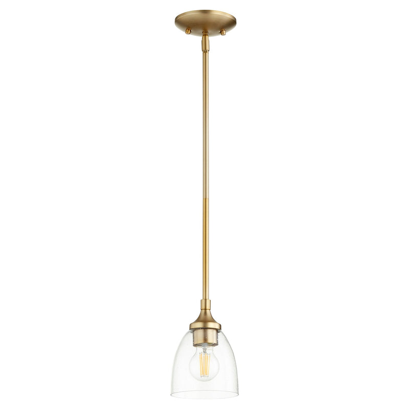 Enclave Mini Pendant in Aged Brass