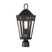 Oxford 1 Light Outdoor Post Lantern in Black
