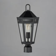 Oxford 1 Light Outdoor Post Lantern in Black
