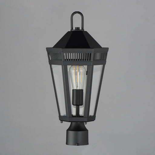 Oxford 1 Light Outdoor Post Lantern in Black