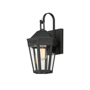 Oxford 1 Light Outdoor Wall Sconce in Black